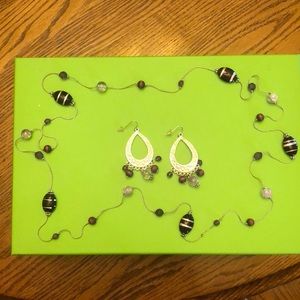 Necklace and earrings